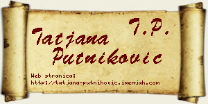 Tatjana Putniković vizit kartica